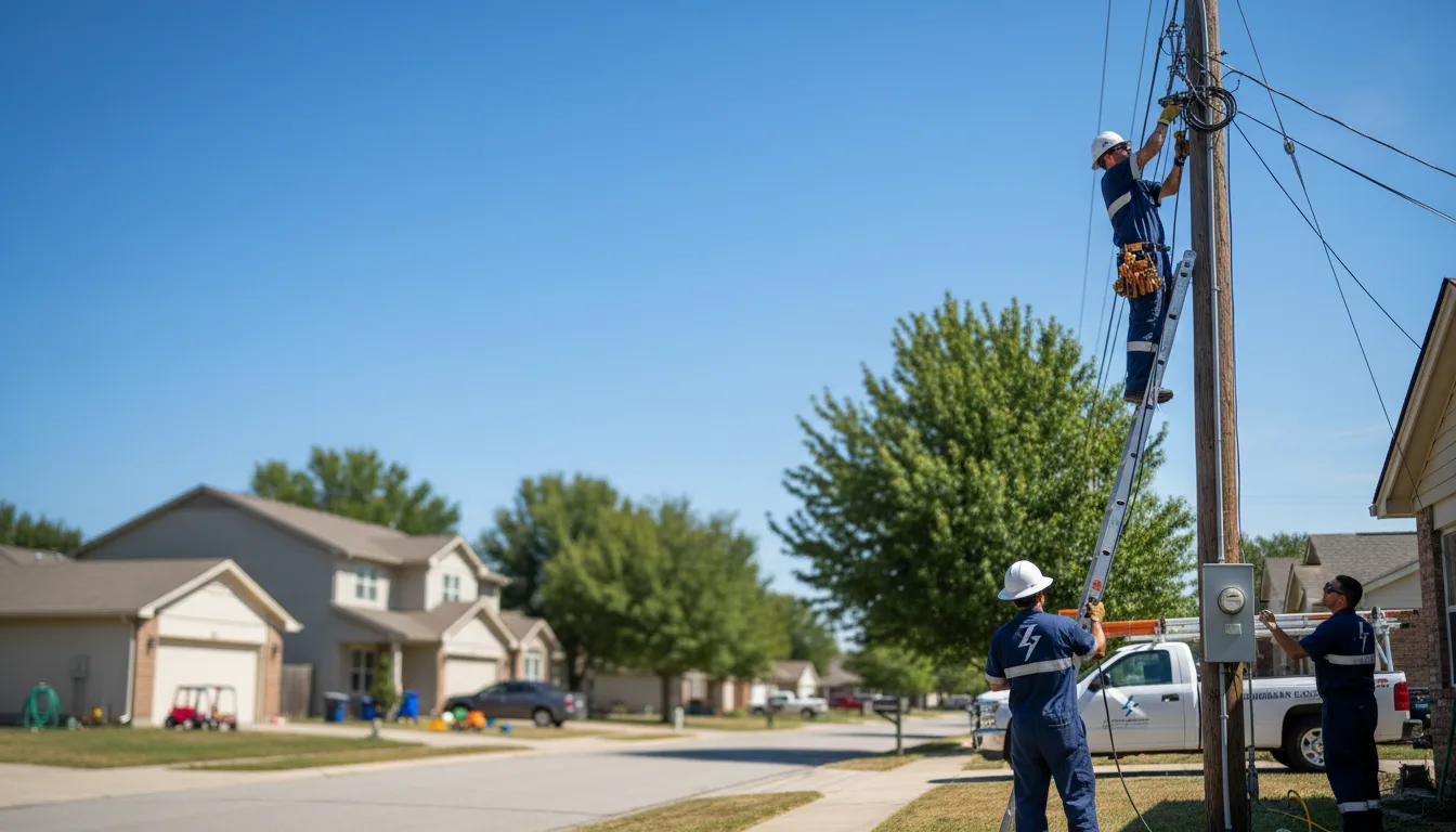 Residential electrician providing installation services in Elmo, MO